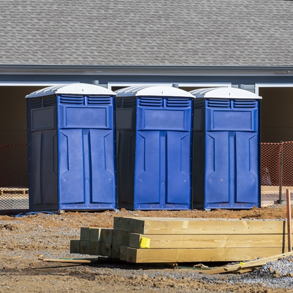 how can i report damages or issues with the porta potties during my rental period in Bradshaw